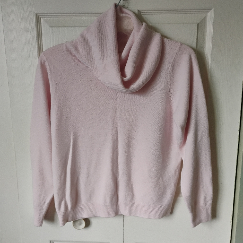 Designers Originals Pale Pink Cowl Neck Sweater
